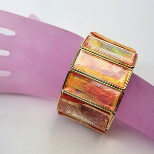 Red Stretch Fashion Bracelet Casual Wrap Bracelet